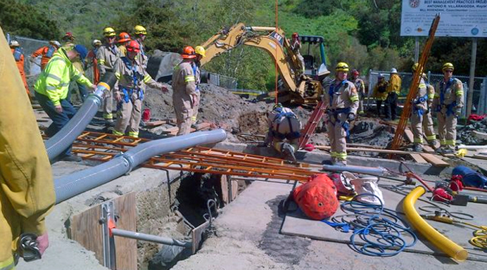 Accidentes de colapso de trinchera.